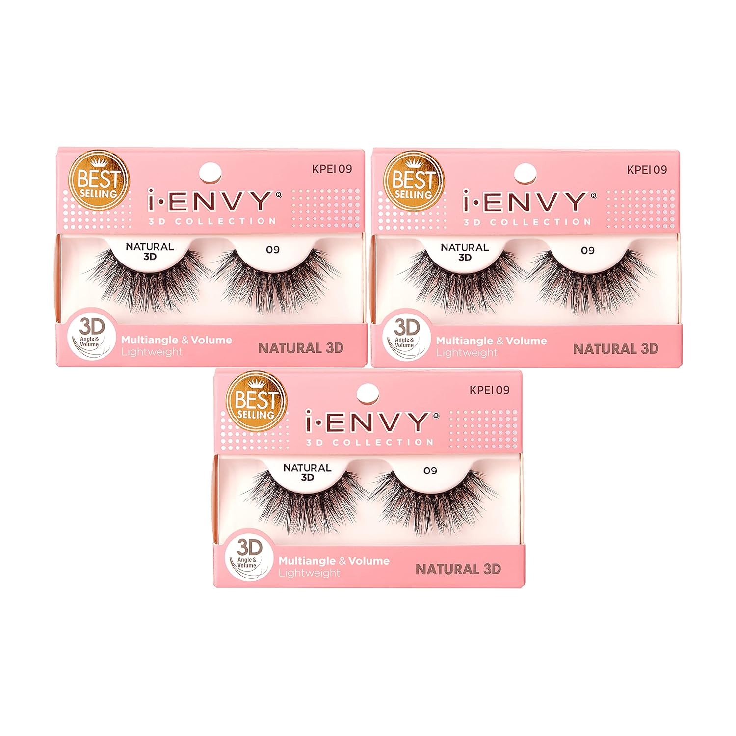 Buy now i-Envy 3D Glam Collection Multi-angle & Volume (2 PACK, KPEI14) 1 Count (Pack of 3) KPEI9 at indiglob india