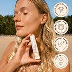 Hawaiian Tropic Mineral Powder Sunscreen Brush SPF 30, 0.15 Oz | Mineral sunscreen for face, Translucent matte finish, Travel size, Use under or over makeup, Non-comedogenic