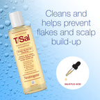 Neutrogena T/Sal Therapeutic Dandruff Shampoo, Scalp Build-Up Control, 3% Salicylic Acid,Psoriasis Treatment, Seborrheic Dermatitis Shampoo, Clears Flakes, Fragrance Free, 4.5 fl oz