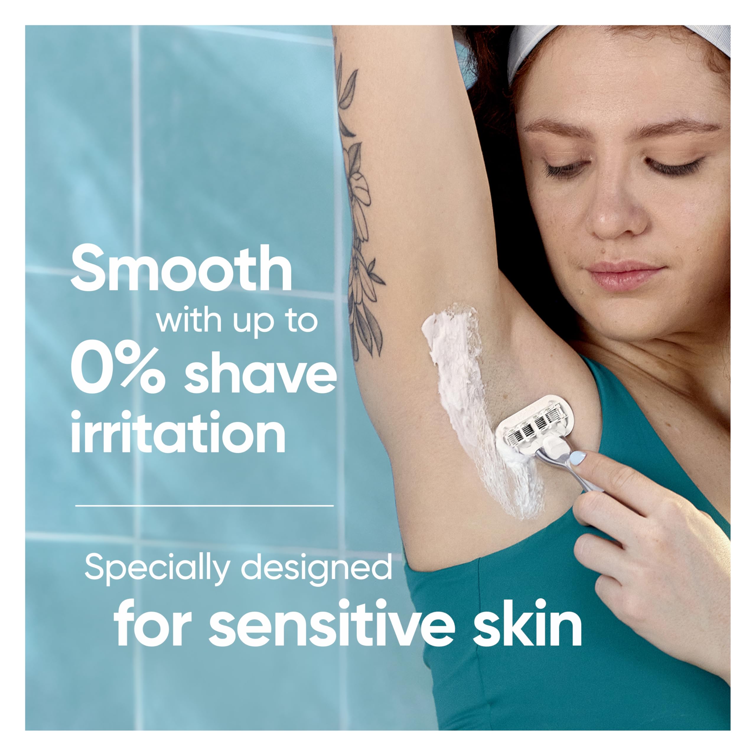 Gillette Venus Extra Smooth Sensitive Womens Razor Blade Refills, 6 Count, Designed for Women with Sensitive Skin