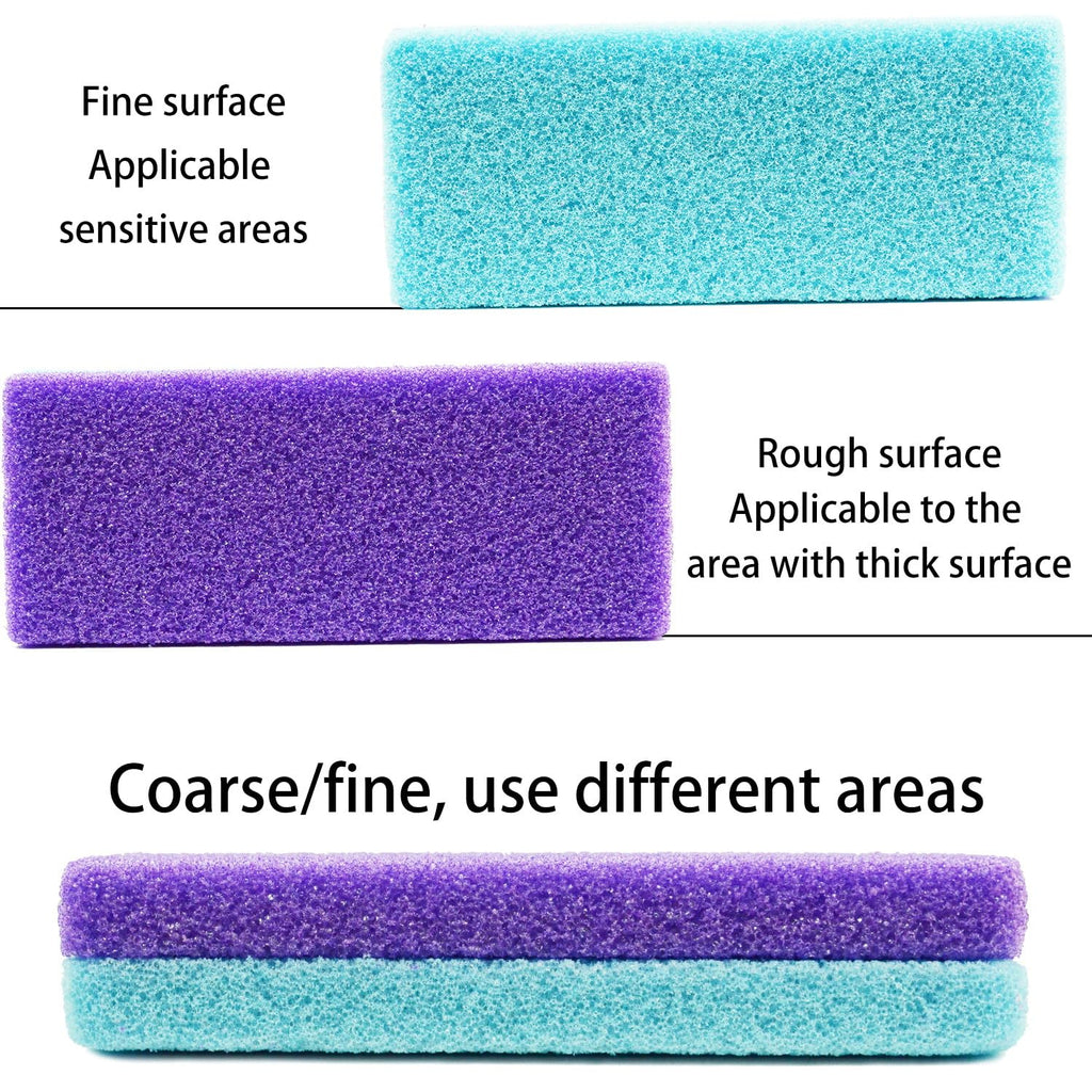 NYQIUGER 6Pcs Professional Pedicure Foot Pumice Stone for Feet Skin Callus Remover and Scrubber for Dead Skins Sided