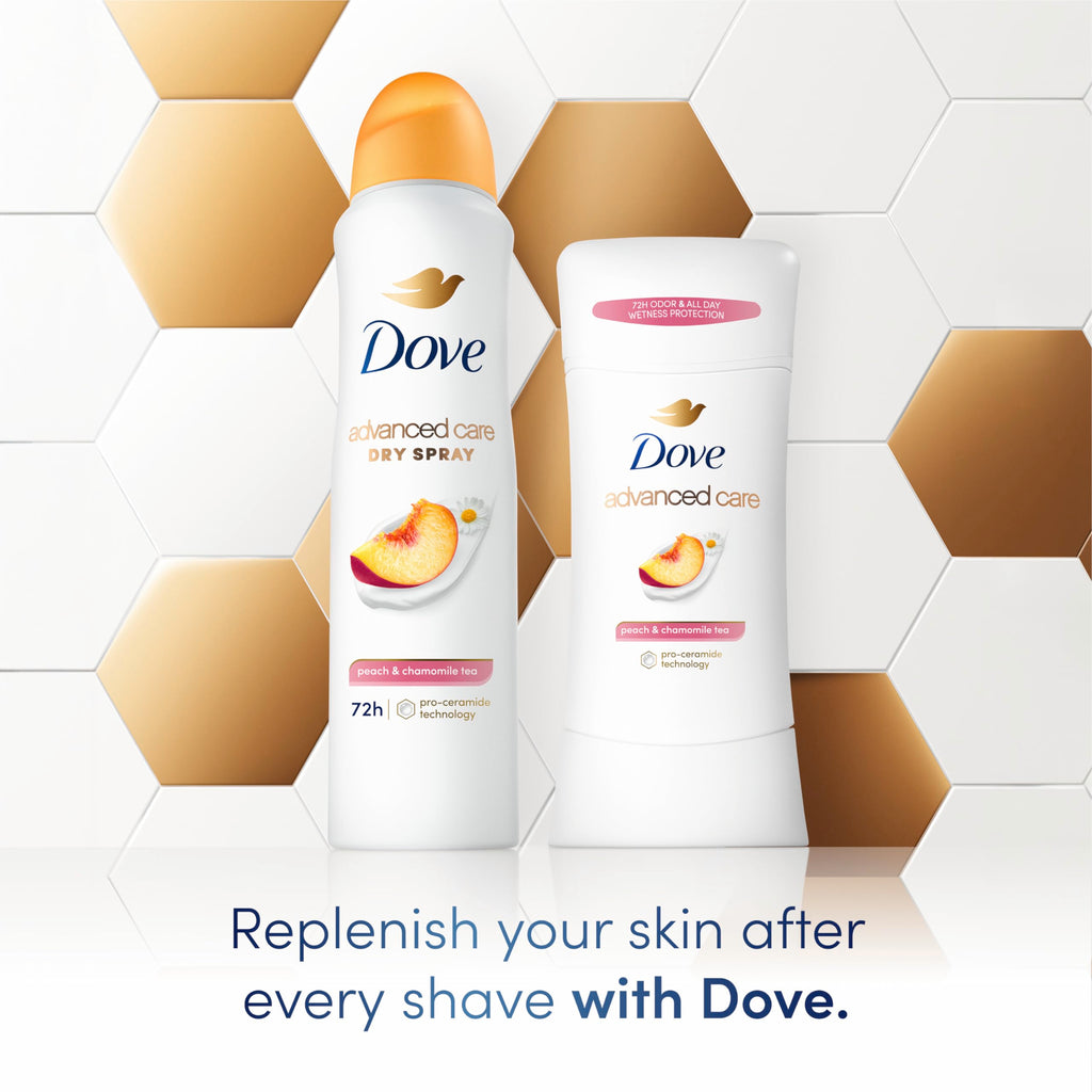 Dove Advanced Care Antiperspirant Deodorant Peach & Chamomile 2.6 oz 4PK