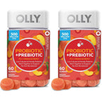 OLLY Probiotic + Prebiotic Gummy, 500 million CFUs, Peachy Peach - 30 Count