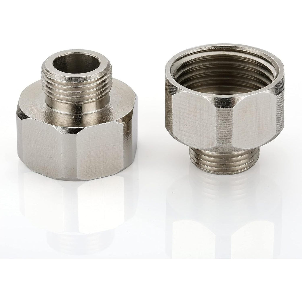 Buy now G 1/2 Female to 3/8 Male COMP Reducer Adapter, Brass Pipe Fittings Water Hose Adapter, Compression Fitting for Kitchen Bathroom Faucet, Pipe Connector with Rubber Washer,(2 Pack) at indiglob india