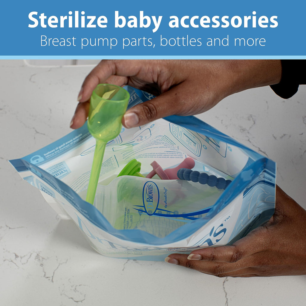 Dr. Brown's Microwave Steam Sterilizer Bags, 5-ct
