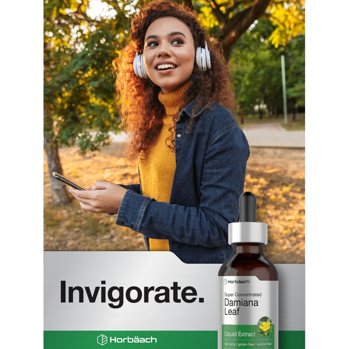 Horbäach Damiana Leaf Herb Tincture | 2 fl oz | Super Concentrated