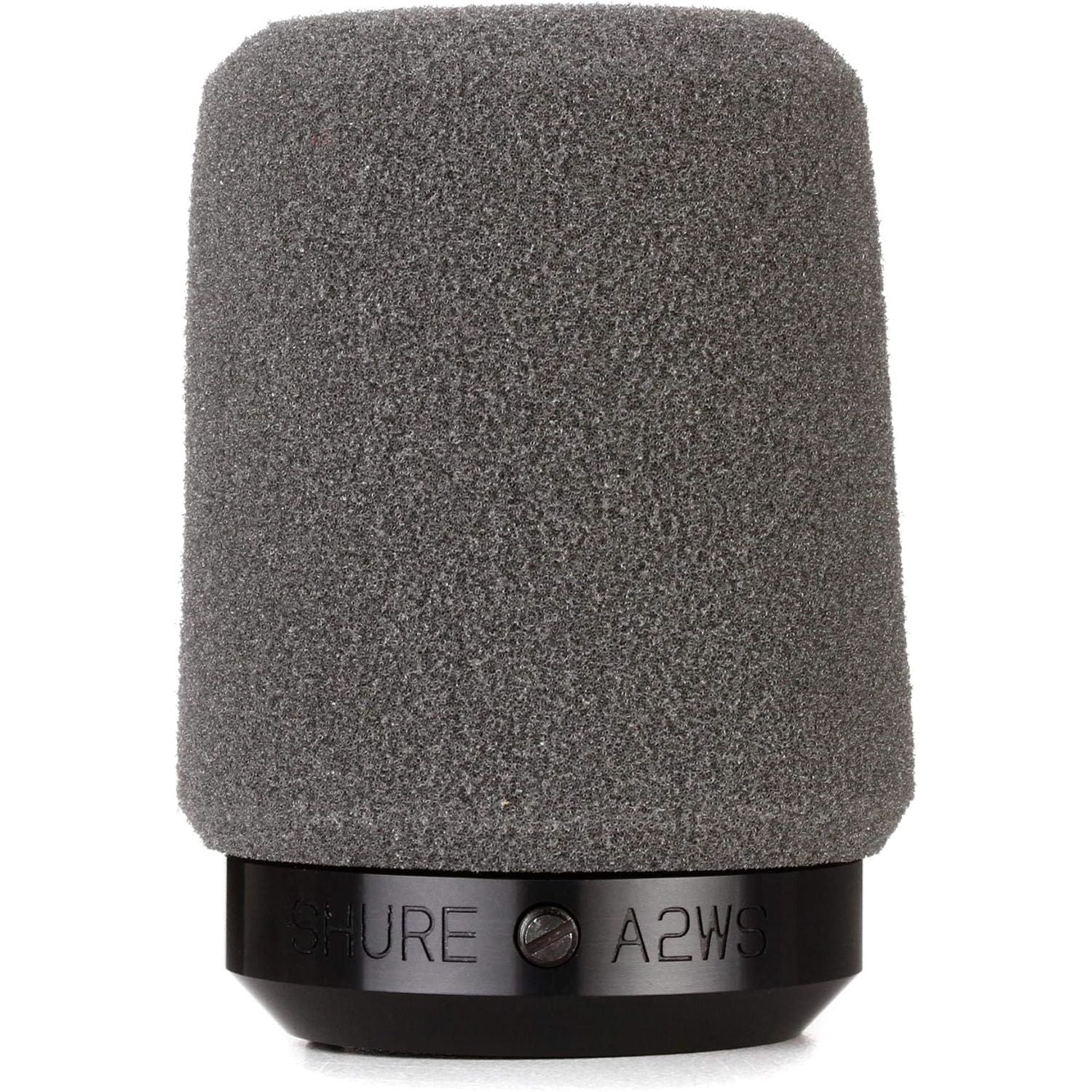 Buy now Shure A2WS Locking Microphone Windscreen - Reduces Unwanted Breath and Wind Noise, Black - Compatible with SM57 and 545 Series Mics (A2WS-BLK) Gray Windscreen at indiglob india