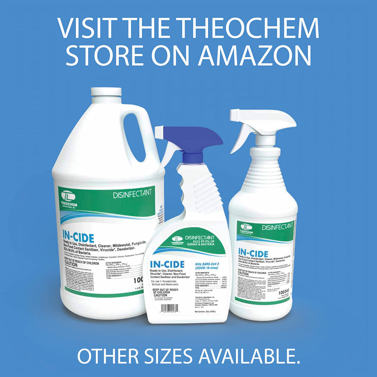 In-Cide Hospital Grade Disinfectant, Fresh Scent, 32 oz, 2-Pack