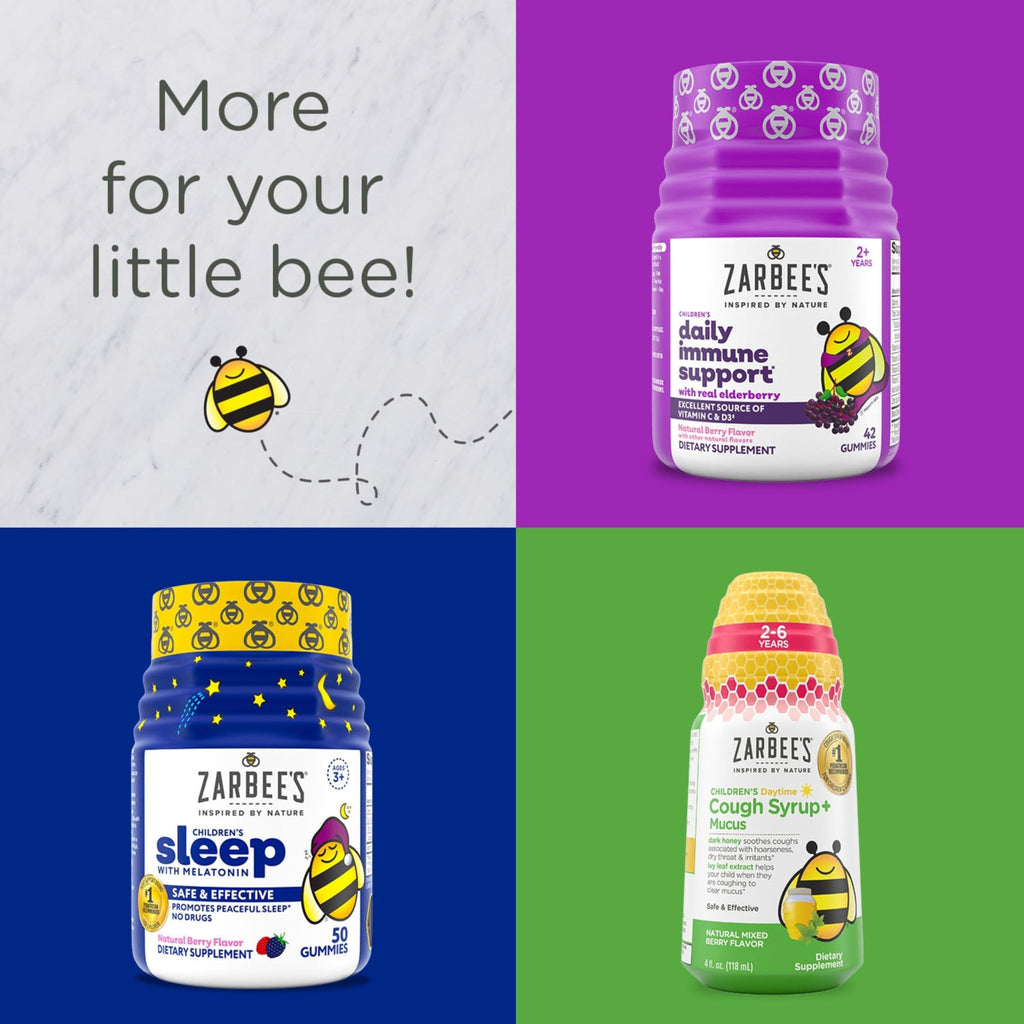 Zarbee's Kids Complete Multivitamin Gummies + Immune Support, 70 ct | For Kids Ages 2+, Children Vitamins Gummy, Vitamin A C D3 E B6 B12, Folic Acid & Total B-complex