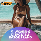 BIC Soleil 3 Colors Women's Disposable 3-Blade Razors, Aloe Vera Strip, College Dorm Room Essential, Shower Caddy and Toiletry Bag Ready, 14-Pack