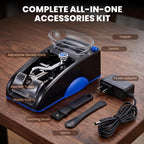 NEWTRY Cigarette Rolling Machine, Electric Automatic Roller 0.26"Tube, Blue