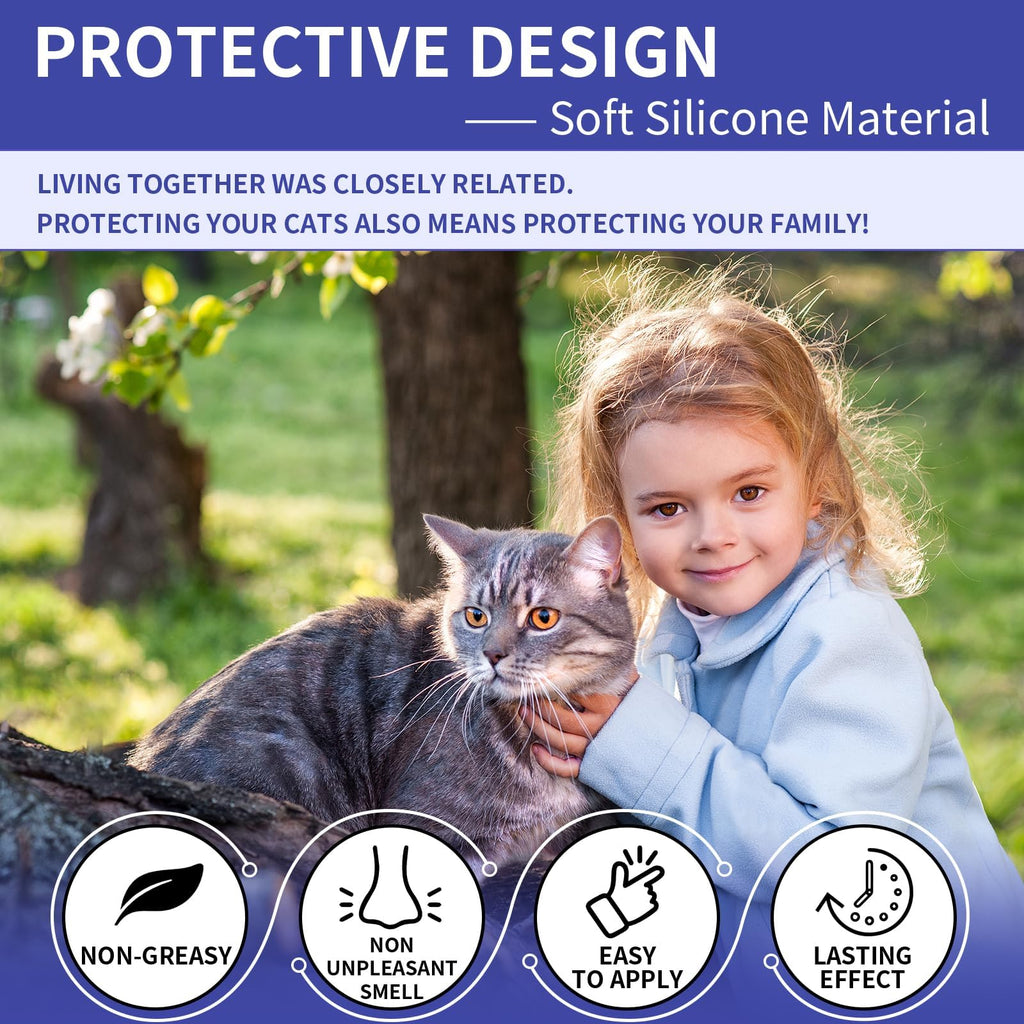 Flea Collar for Cats, Cat Flea and Tick Collar, 4 Pack, 32 Months