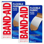 Buy now Band-Aid Adhesive Bandages Flexible Fabric, Extra Large, 10 Count at indiglob india