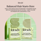 Buy now Kitsch Clarifying Tea Tree Shampoo and Conditioner Set â€“ Shampoo & Conditioner Bar for Women and Men, Scalp & Oil Control Hair Care â€“ Free of Paraben, Sulfate & Silicone â€“ Made in USA - 2 pcs at indiglob india