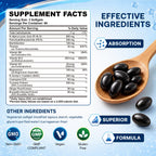 Neuropathy Support Supplement - Sciatic Nerve Health Support with Pea, R-Alpha Lipoic Acid, Benfotiamine & Vitamin B12 for Sciatic Nerve Health, Mobility & Antioxidant Support, 180 Vegan Softgels