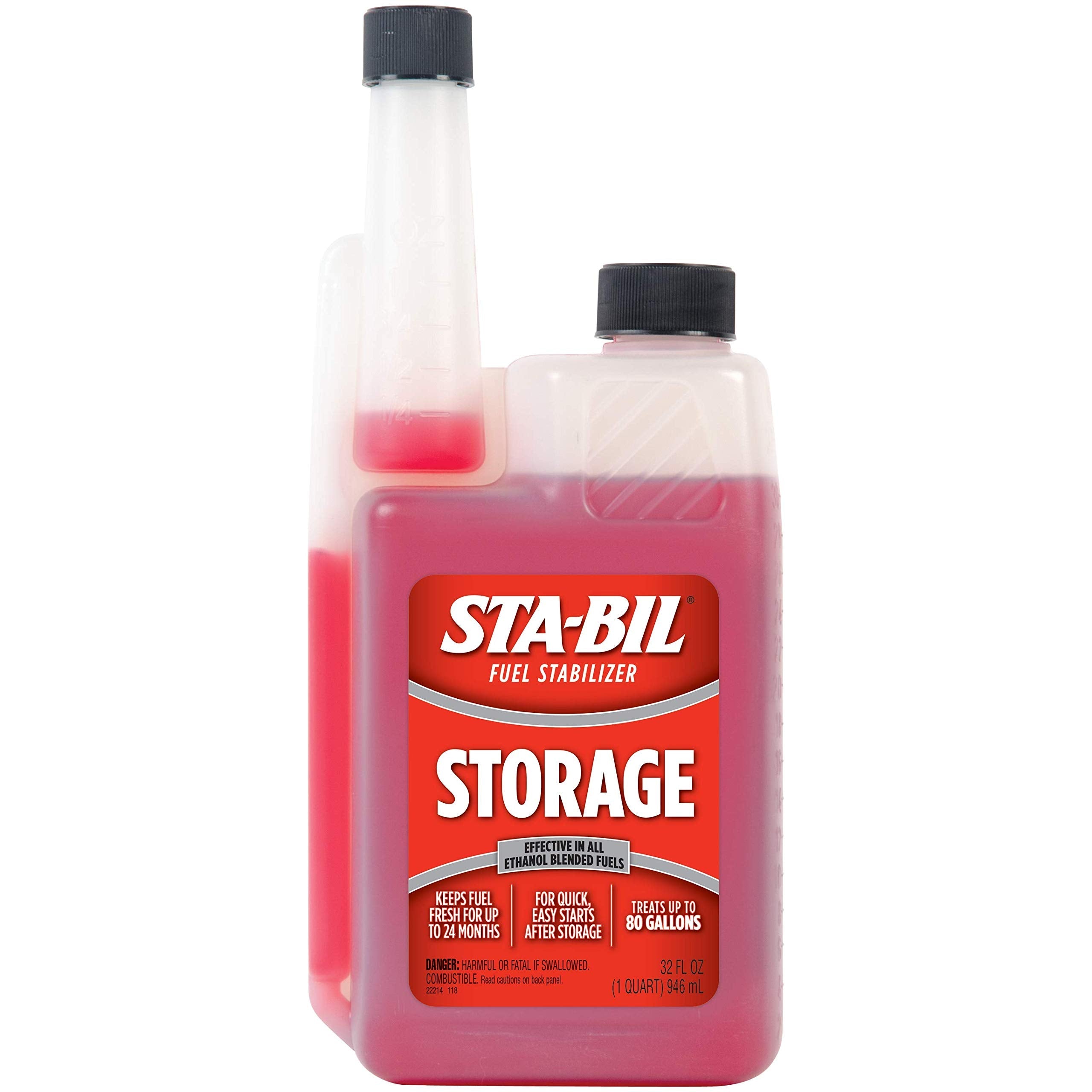 Buy now STA-BIL Storage Fuel Stabilizer | Keeps Fuel Fresh for 24 Months, Prevents Corrosion, Gasoline Treatment Additive that Protects System, Gas Stabilizer for Storage, 4 oz. 32 Fl. oz. (Pack of 12) Single at indiglob india