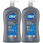 Buy now Dial Men 3in1 Body, Hair and Face Wash, Hydro Fresh, 32 fl oz at indiglob india