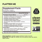 HUM Flatter Me Digestive Enzymes, Digestion & Bloating Support, 60 Count | 18 Digestive Enzymes, Ginger, Peppermint & Fennel, Women & Men, Vegan, Non-GMO, 60 Capsules