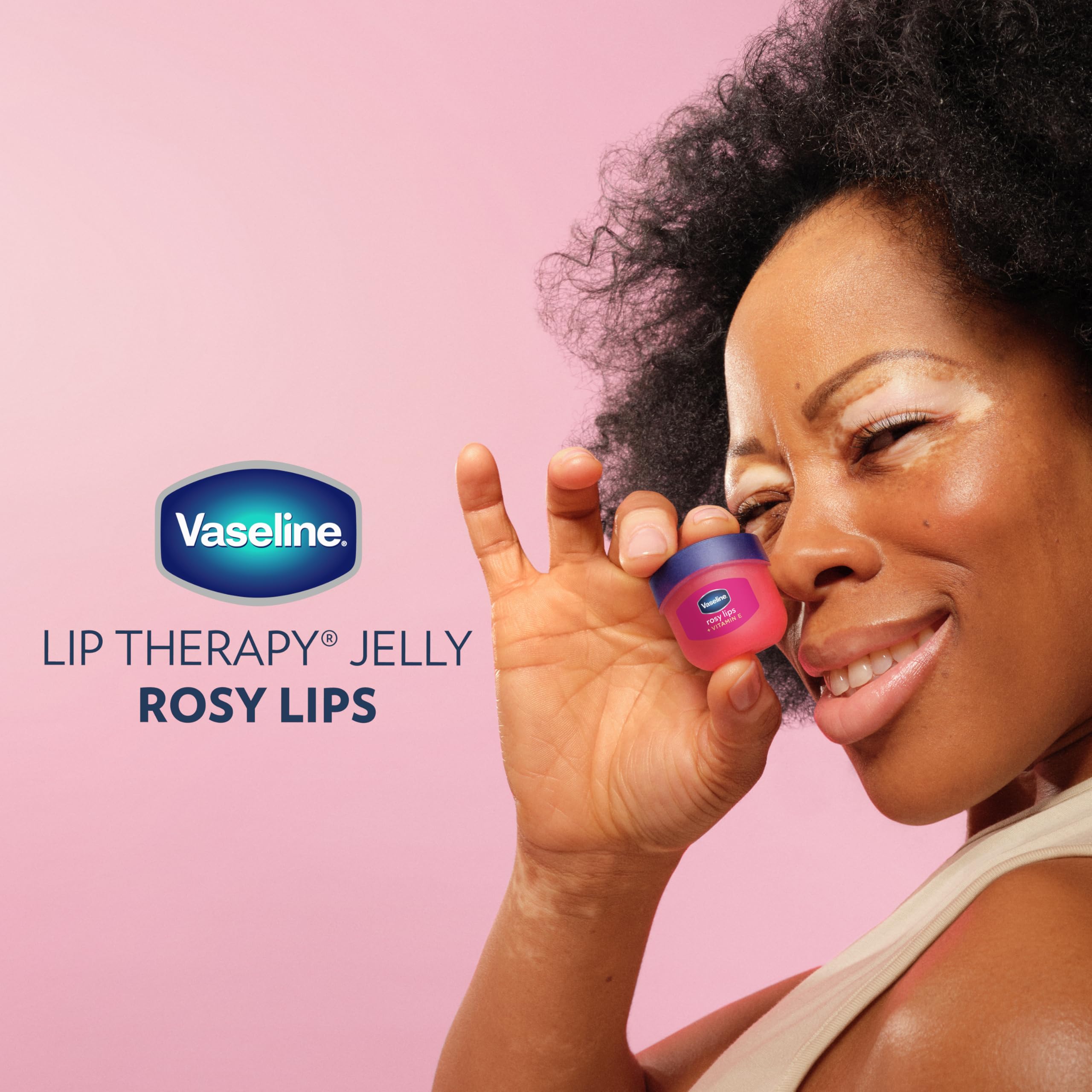 Vaseline Lip Therapy 2 ct Rosy Lips Mini For Dry, Chapped Lips Moisturizing Tinted Lip Balm 0.5 oz