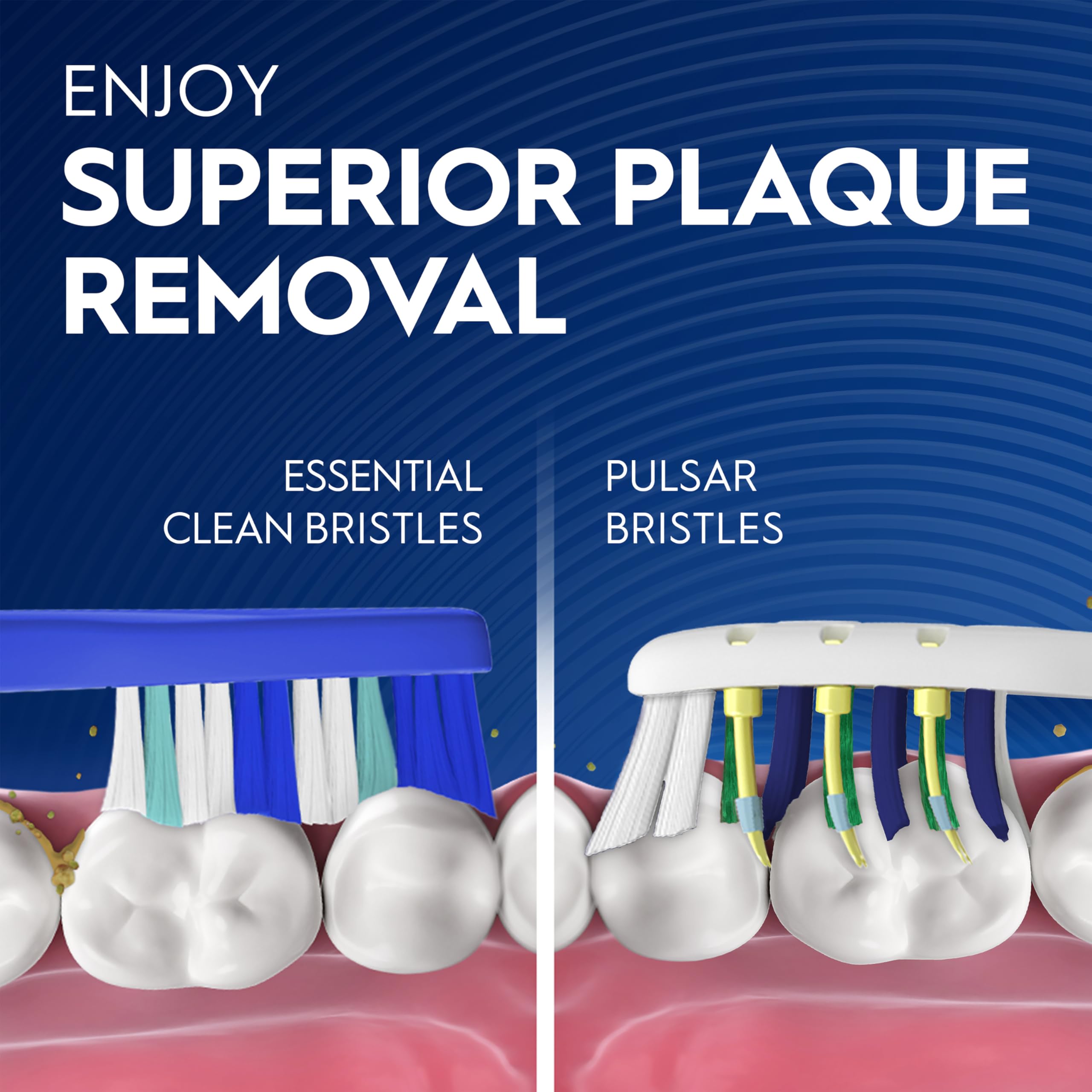 Buy now Oral-B Toothbrush, Vibrating Plaque Remover Pulsar, Vibrating Battery Toothbrush, Soft, 4 Count at indiglob india