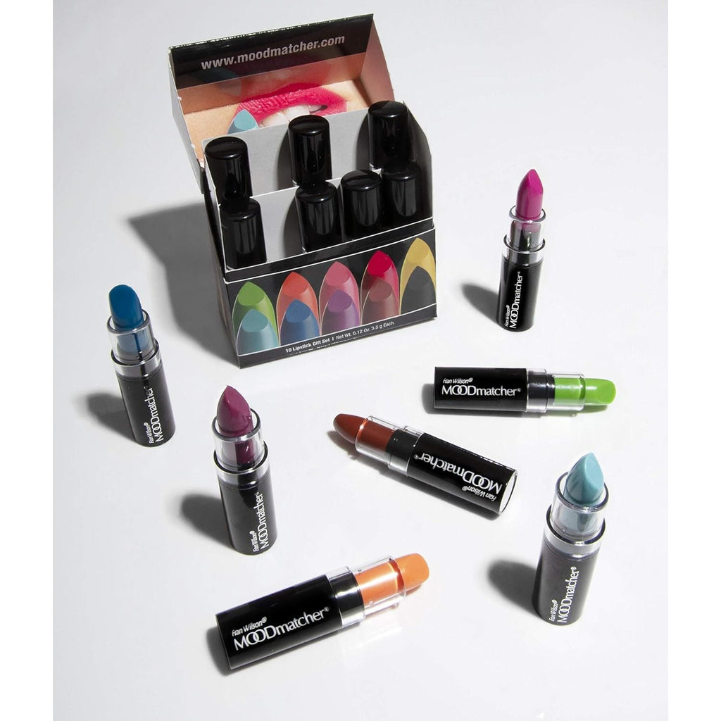 Buy now MOODmatcher Lipstick, 10PC Collection of the Original Color-Change Lipstick - Maskproof, 12 HOUR Long Wear, Enriched with Aloe & Vitamin E for Ultra-Hydration, Waterproof - Made in USA at indiglob india