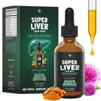 Milk Thistle Herbal Liquid Supplement - Doctor-Formulated Botanical Blend with Milk Thistle and Dandelion Root - Vegan Non-GMO Drops - 1 Month Supply