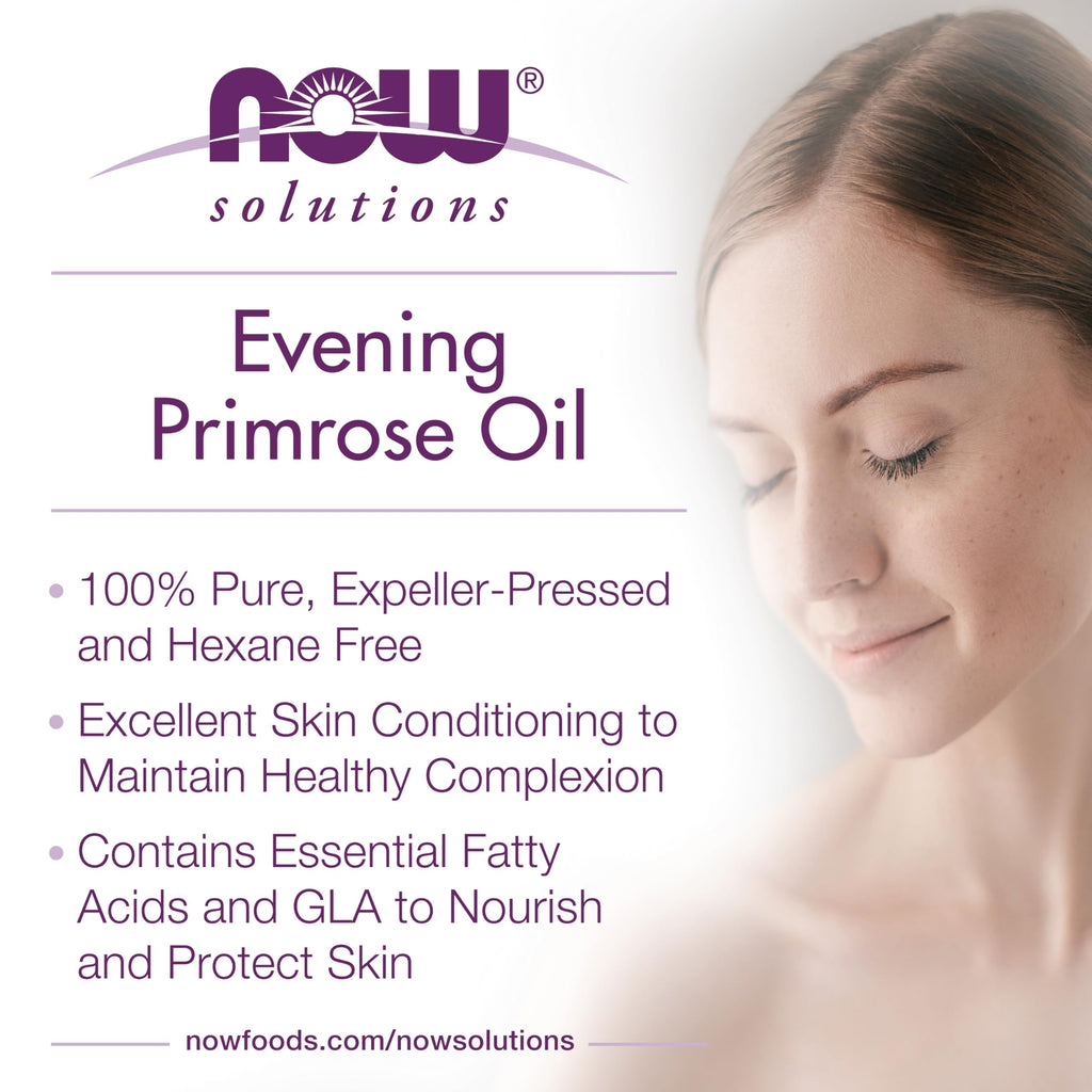 Buy now NOW Solutions, Evening Primrose Oil, 100% Pure Moisturizing Oil, with Essential Fatty Acids 4-Ounce at indiglob india