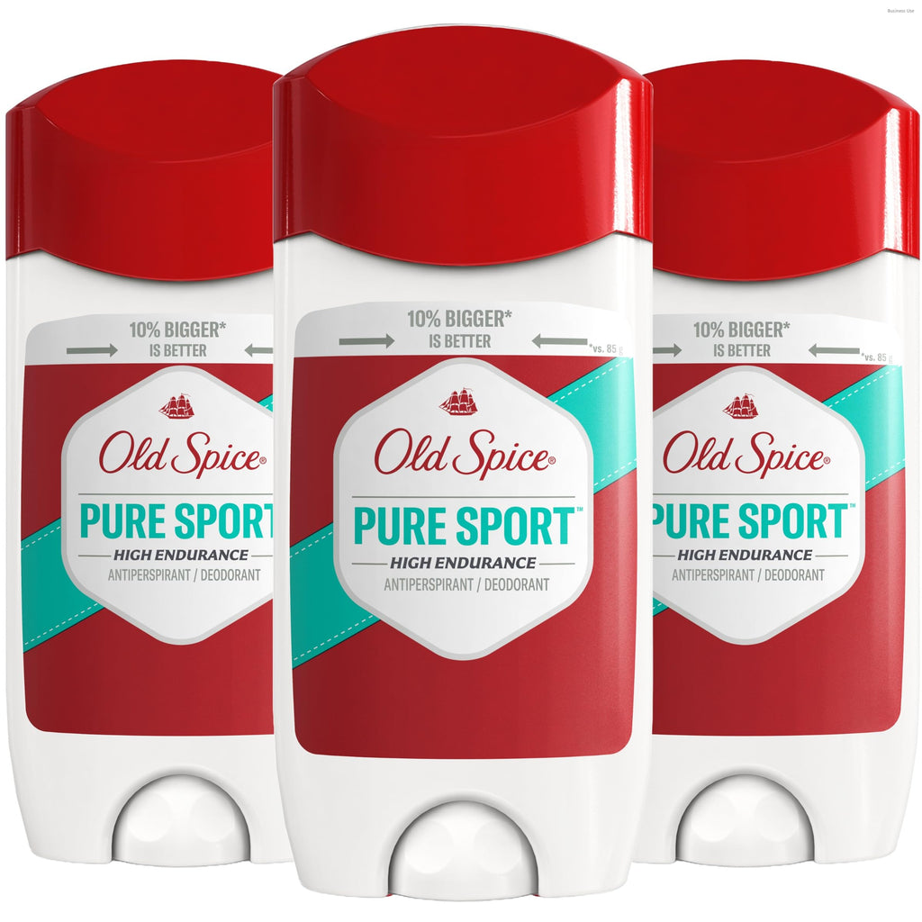 Old Spice Aluminum Free Deodorant For Men, High Endurance, 24/7 Sweat Defense & Odor Protection, 24/7 Freshness & Lasting Scent, Fresh Scent, 3.4 oz (Pack of 3)