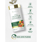 Carlyle Fruits and Veggies Supplement | 250 Capsules | Made With 30 Fruits and Vegetables | Vegetarian, Non-GMO, Gluten Free Superfood Formula