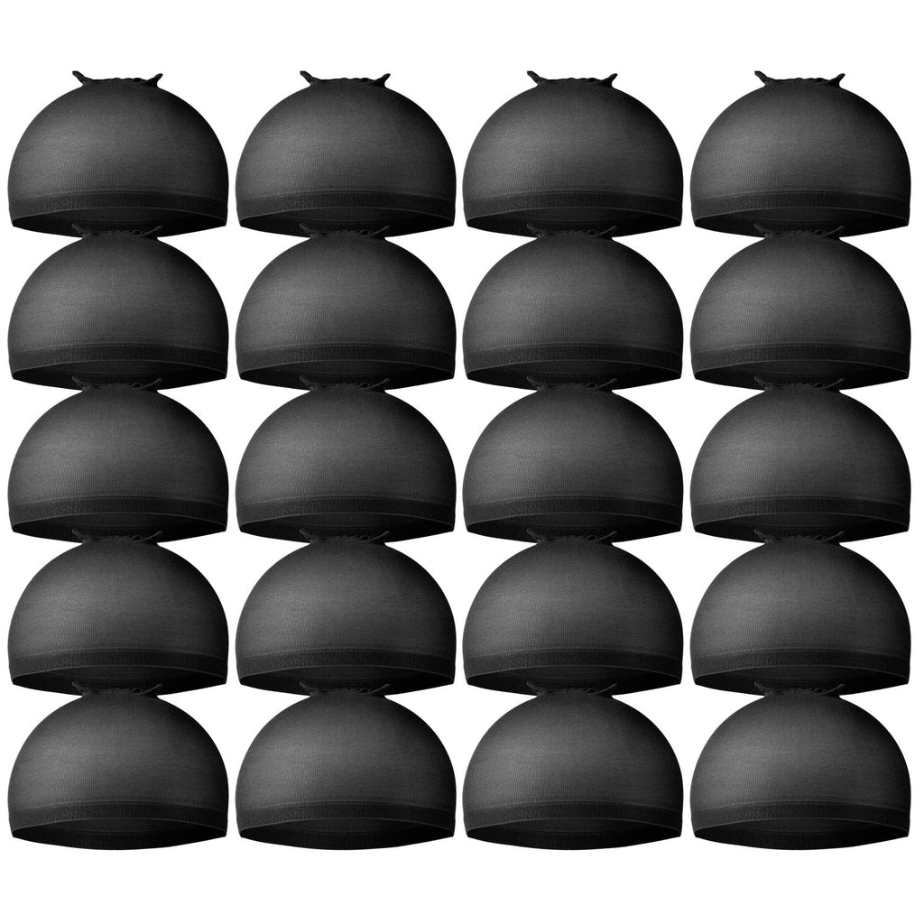 Teenitor 20Pcs Wig Cap,Black Wig Cap for Women Stocking Caps for Men | Breathable Nylon Wig Caps, High Stretchy for Most Head Sizes. Ideal for Wig Application, Cosplay, Daily Wear Dance