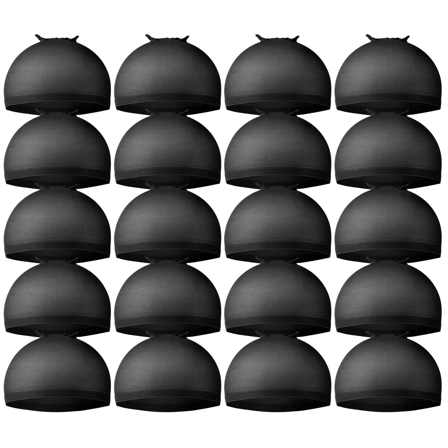 Teenitor 20Pcs Wig Cap,Black Wig Cap for Women Stocking Caps for Men | Breathable Nylon Wig Caps, High Stretchy for Most Head Sizes. Ideal for Wig Application, Cosplay, Daily Wear Dance