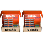 Gillette Fusion5 and ProGlide Men's Razor Blade Refills, 5-Blade Cartridges, Variety Pack, 12 Count
