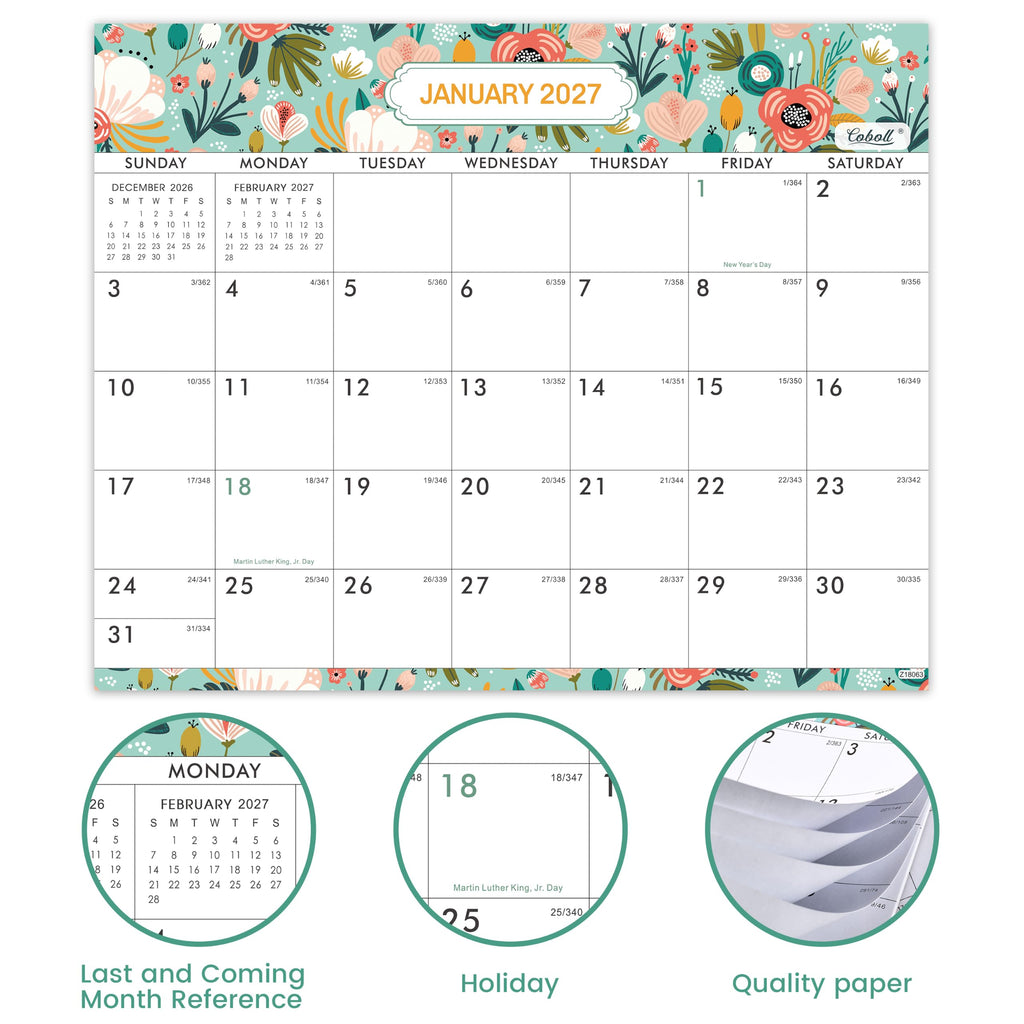 2027 Magnetic Calendar - 2027 Calendar, 2027 Wall Calendar, 8" × 10"