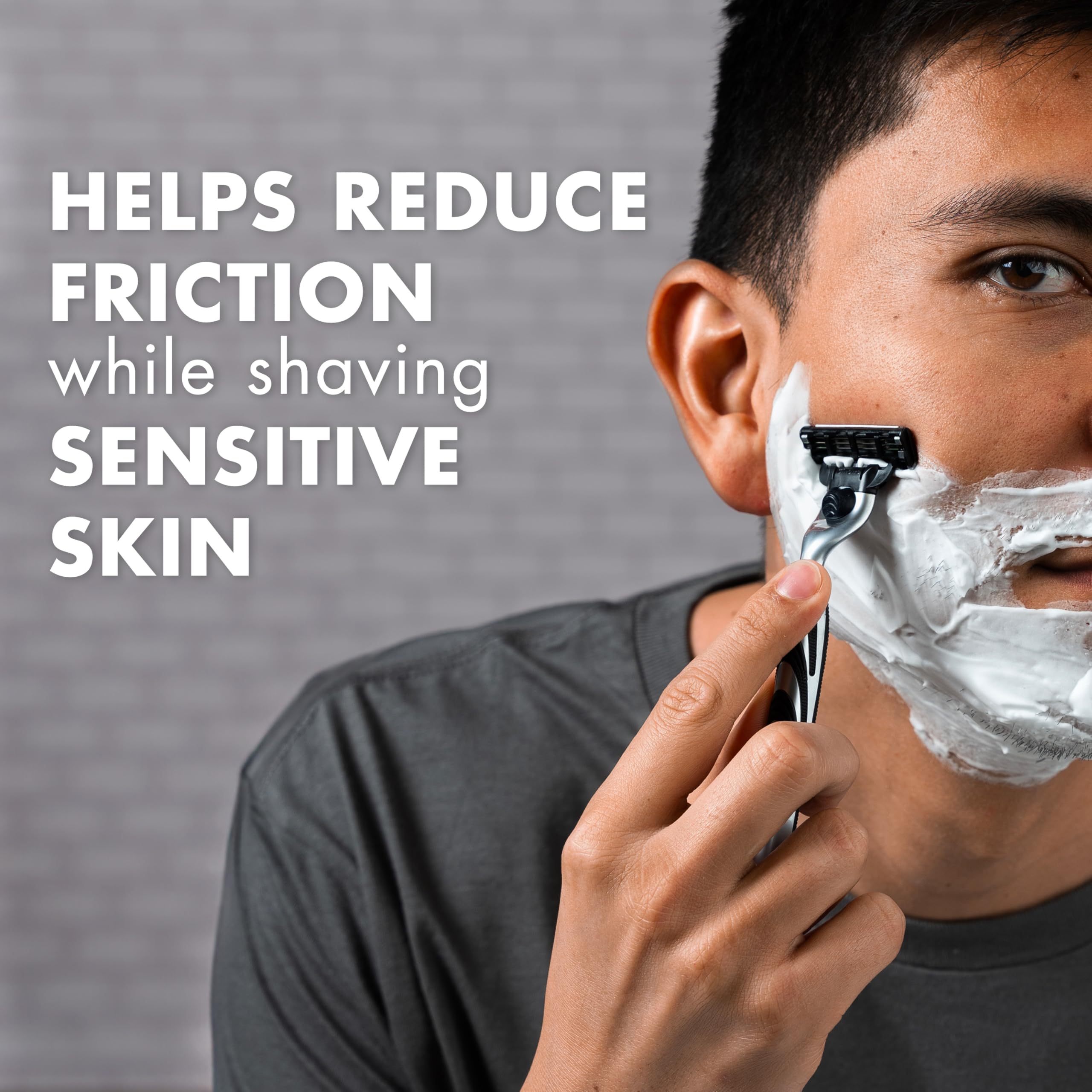 Buy now Gillette Foamy Sensitive Shave Foam for Men, Protection Against Shaving Irritation, Quick and Smooth Shave, sensitive skin, shaving cream, 14.9oz at indiglob india