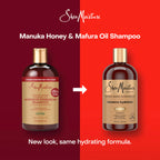 Shea Moisture Intensive Hydration Shampoo for Dry, Damaged Hair Manuka Honey and Mafura Oil Sulfate-Free 13 oz | For extra dry and damaged hair - intensely hydrate and moisturize with Manuka Honey, Mafura Oil, and Fig Extract.