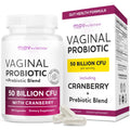 Vaginal Probiotics, 50 Billion CFU, Vaginal Health & pH Balance for Women | Healthy Odor & Yeast Balance, Womens Probiotics and Prebiotics with Cranberry Extract, Gluten-Free and Vegan, 30 Capsules