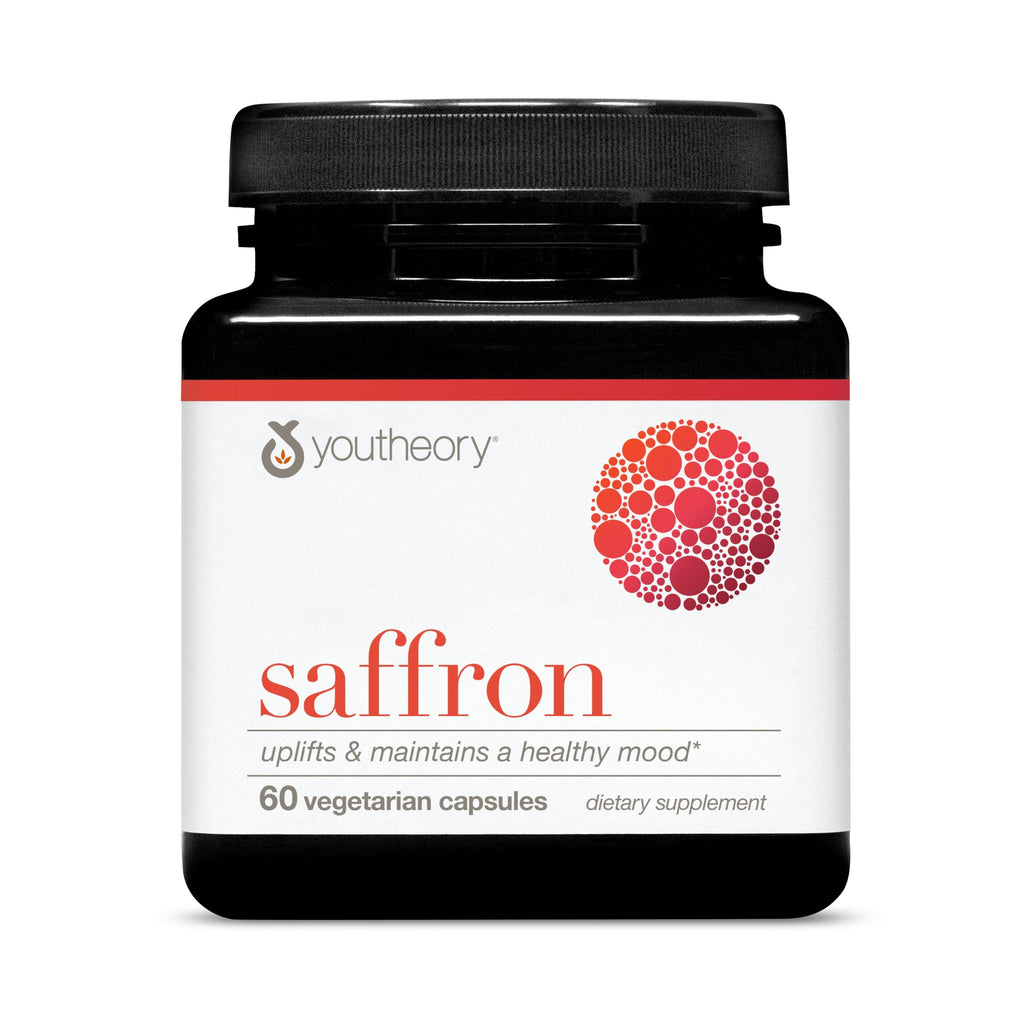 Youtheory Saffron, 60 Vegetarian Capsules, 30-Day Supply