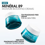 VICHY Mineral 89 100H Moisture Boosting Rich Face Cream, 1.69oz