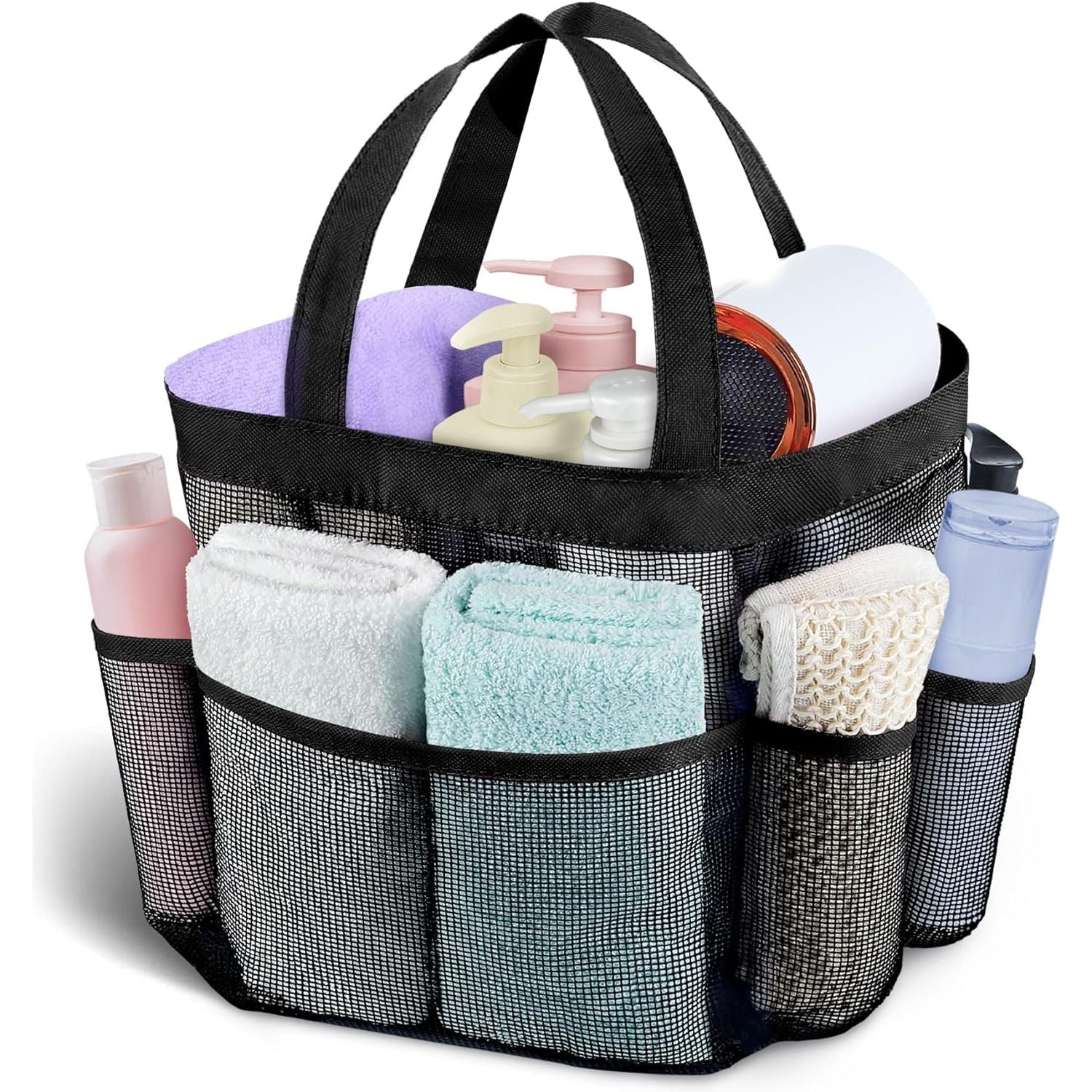 Buy now Attmu Mesh Shower Caddy Portable, Quick Dry Hanging Shower Tote Bag for College Dorm Room Essentials, Large Capacity Shower Caddy Dorm for Bathroom Gym Swimming at indiglob india