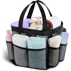 Buy now Attmu Mesh Shower Caddy Portable, Quick Dry Hanging Shower Tote Bag for College Dorm Room Essentials, Large Capacity Shower Caddy Dorm for Bathroom Gym Swimming Black at indiglob india