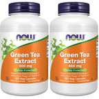 NOW Foods Supplements, Green Tea Extract 400 mg with Vitamin C, Cellular Protection*, 100 Veg Capsules