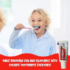 Colgate Kids Cavity Protection Fluoride Toothpaste, 6 Pack, Bubble Fruit Flavor, Children's Toothpaste, for Ages 2+, Sugar Free, No Artificial Preservatives, Travel Size 0.85 oz Each