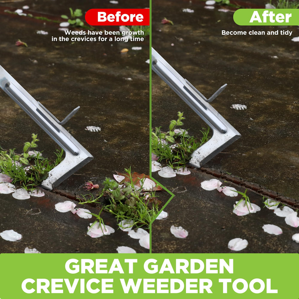 WORKPRO Crack Weeder, 12" Stainless Steel Crevice Weeding Tool