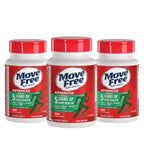 Move Free Advanced Joint Support, Glucosamine, Chondroitin + MSM - 120 ct | Supports Mobility Comfort Strength Flexibility & Bone, 40 Servings, Bone & Joint Support Supplement tablets, Fruitx-B