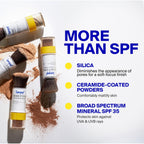 Supergoop! (Re) setting Face Powder SPF 35 - Broad Spectrum Mineral Sunscreen - 0.15 oz - Shine Control, Matte Finishing, On-the-Go Sun Protection