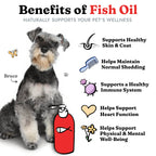 Fish Oil for Dogs, Healthy Skin & Coat Salmon Pollock Liquid Omega 3, 64 oz