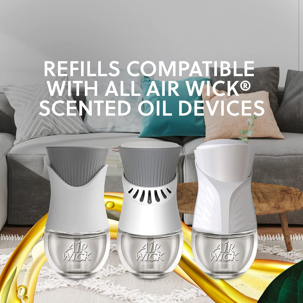 Buy now Air Wick Plug in Scented Oil Starter Kit, 2 Warmers + 6 Refills, Fresh Linen, Same Familiar Smell of Fresh Laundry, Eco Friendly, Essential Oils, Air Freshener at indiglob india