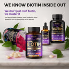 Biotin 10000mcg + Silicon - Pharmaceutical Grade Biotin - 120 Softgels | Biotin Supplement for Hair Growth Support, Skin & Nails for Women - Max Strength & 100% Bioavailability - 120-Day Supply