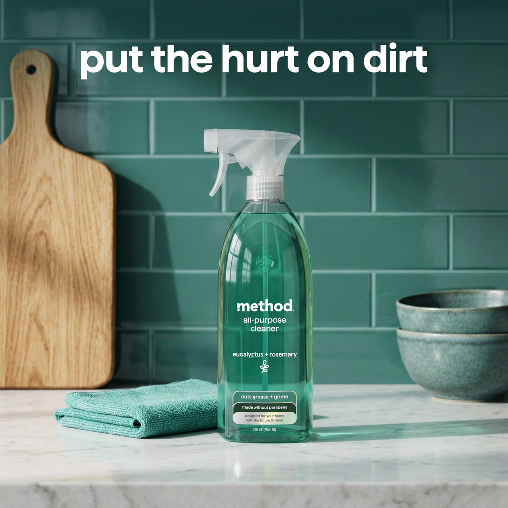 method All-Purpose Cleaner Spray, Eucalyptus + Rosemary, 28 fl oz, 4 pack