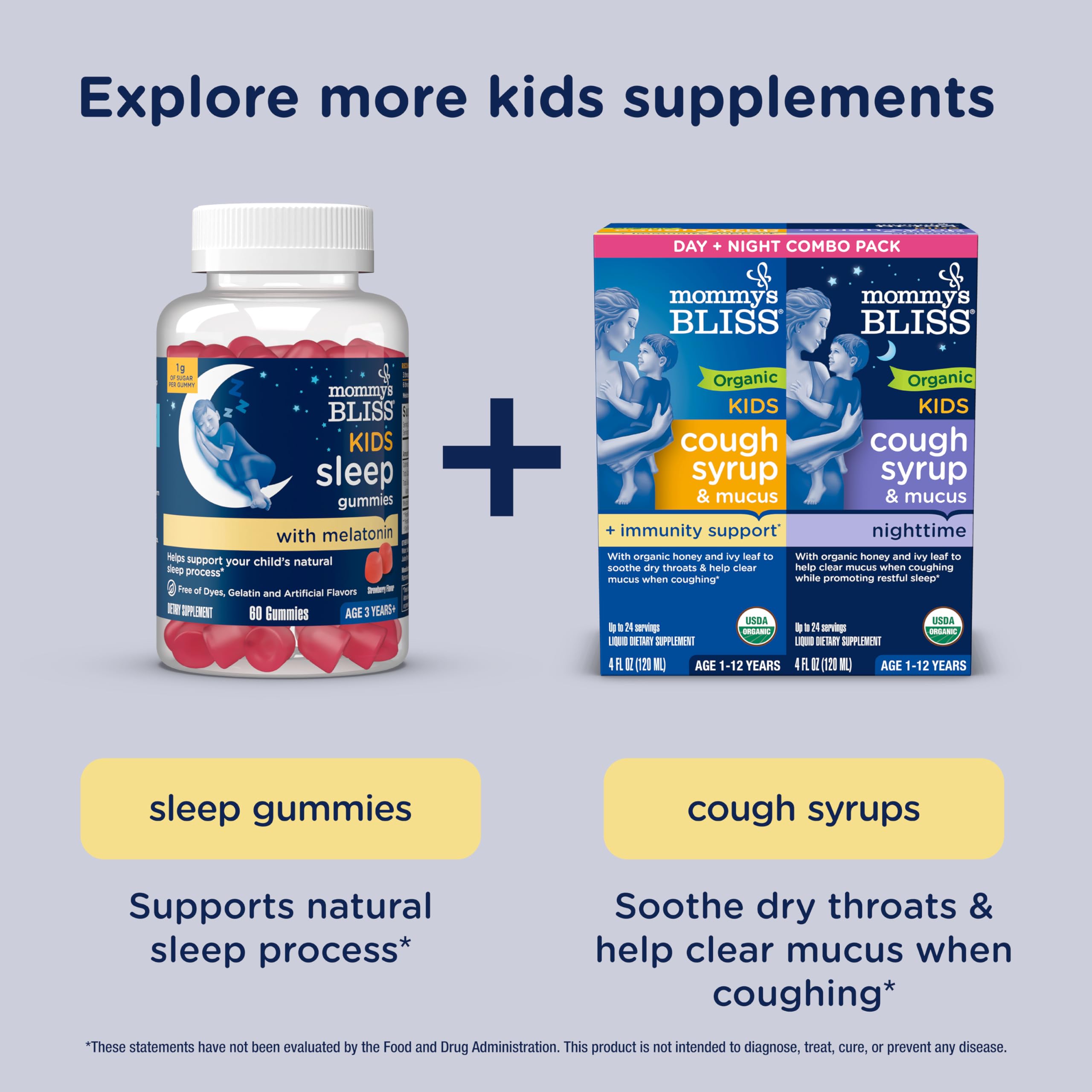 Mommy's Bliss Kids Sleep Support Liquid w/Melatonin, Grape Flavor, 4 Oz